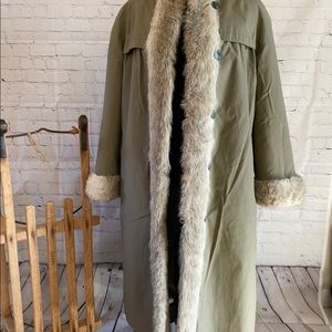 Vintage Faux Fur Reversible Coat